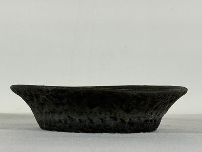 Preowned Japanese Tokoname Unglazed Nanban Style Bonsai Pot Nihei - 6.5” By 1 5/8”
