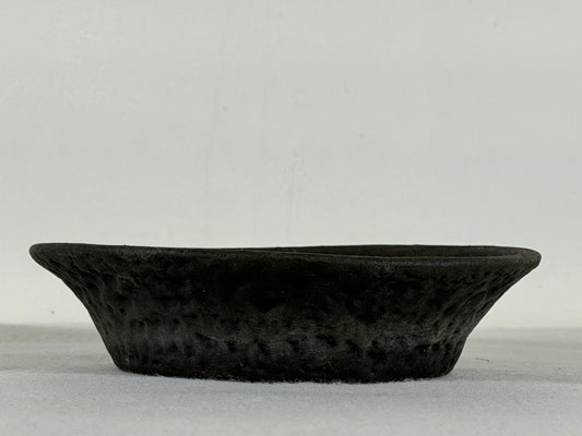 Preowned Japanese Tokoname Unglazed Nanban Style Bonsai Pot Nihei - 6.5” By 1 5/8”