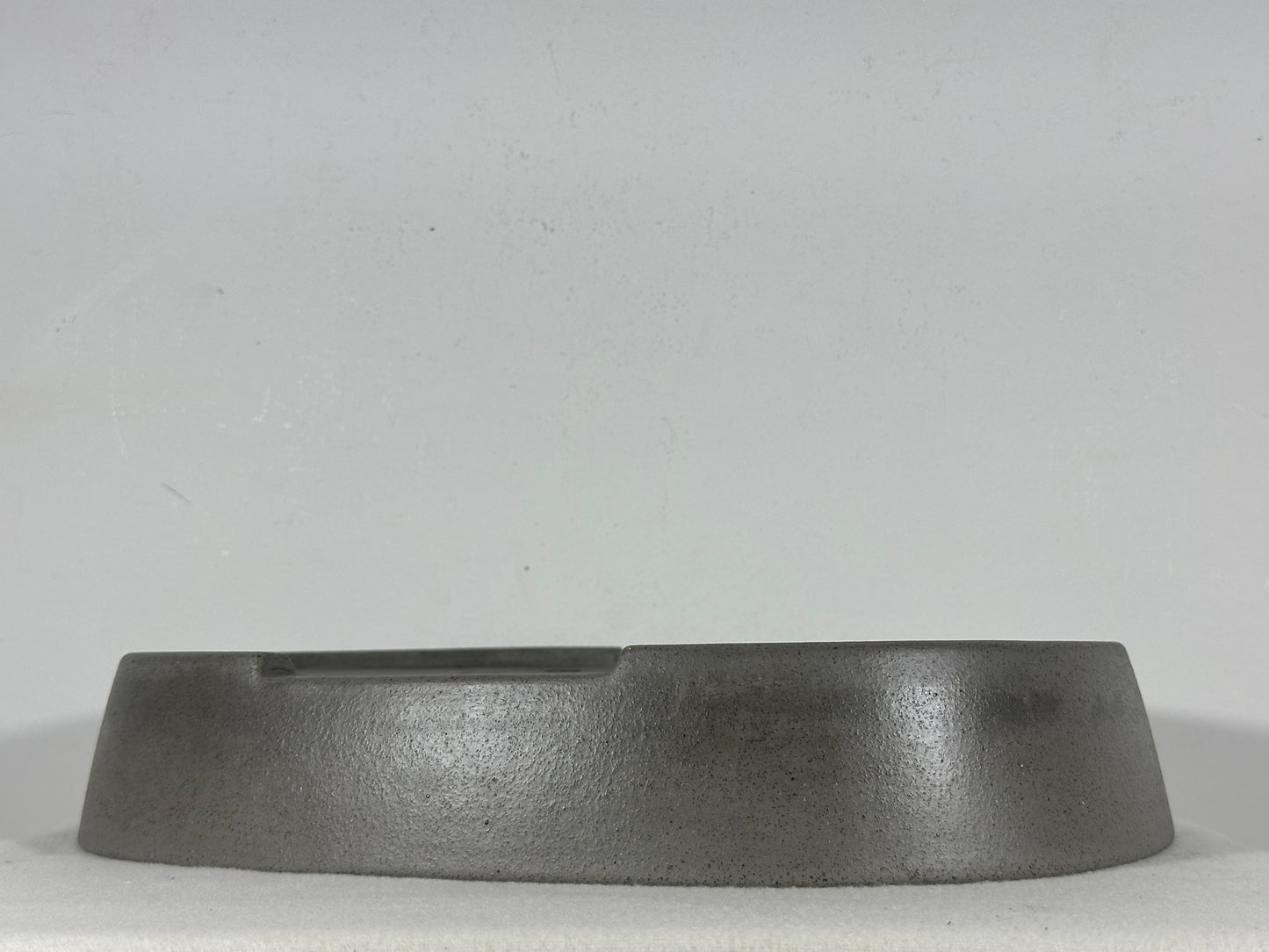 Preowned Japanese Tokoname Unglazed Oval Bonsai Pot Seizan - 15” By 12”