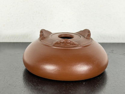 New Japanese Tokoname Unglazed Round Bonsai Pot Bigei - 2.75” By 1.25”