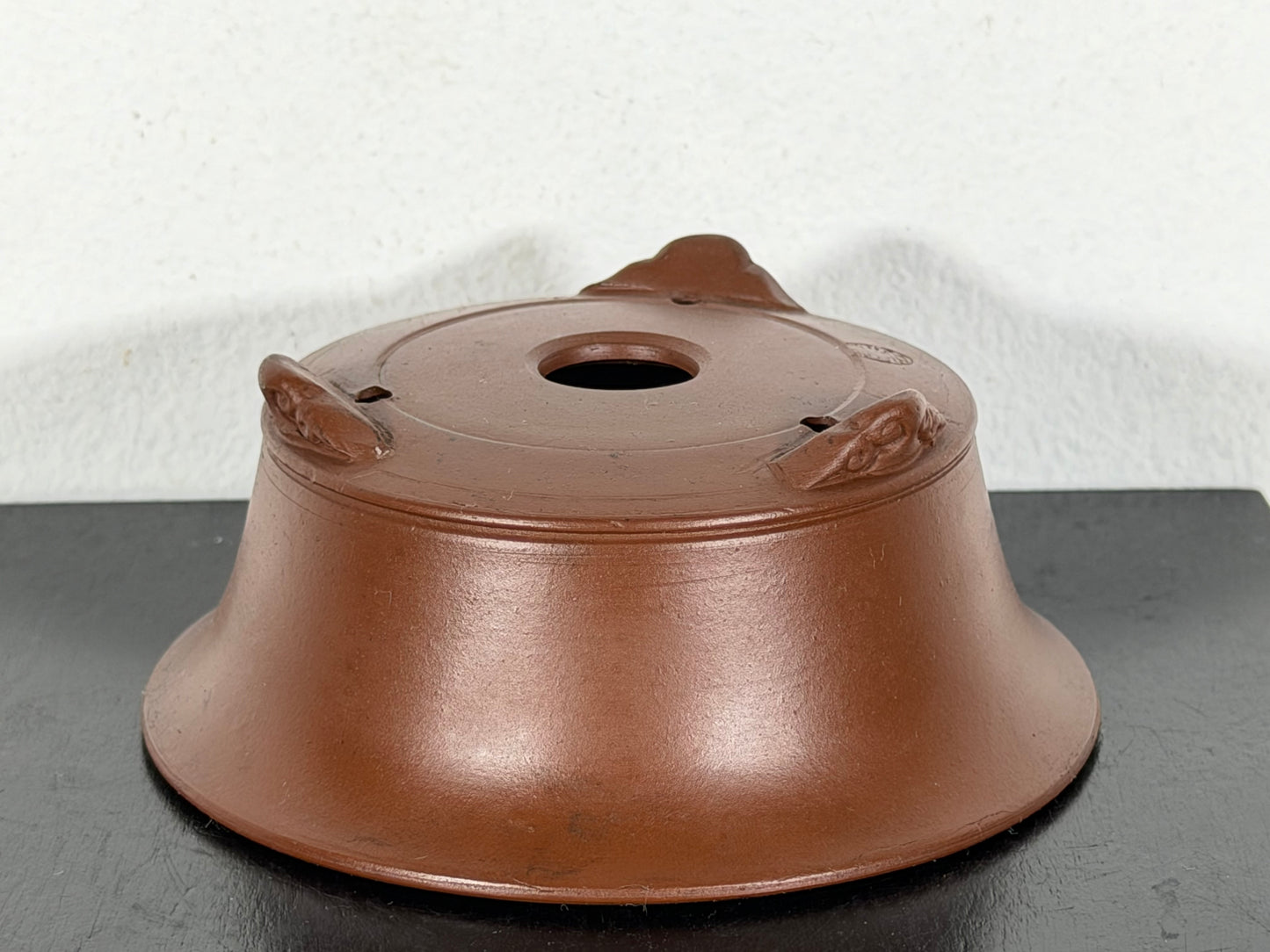 New Japanese Tokoname Unglazed Round Bonsai Pot Bigei - 3.75” By 1.5”