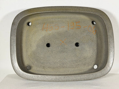 Preowned Japanese Tokoname Unglazed Rectangular Bonsai Pot Seizan - 12.75” By 9.25”