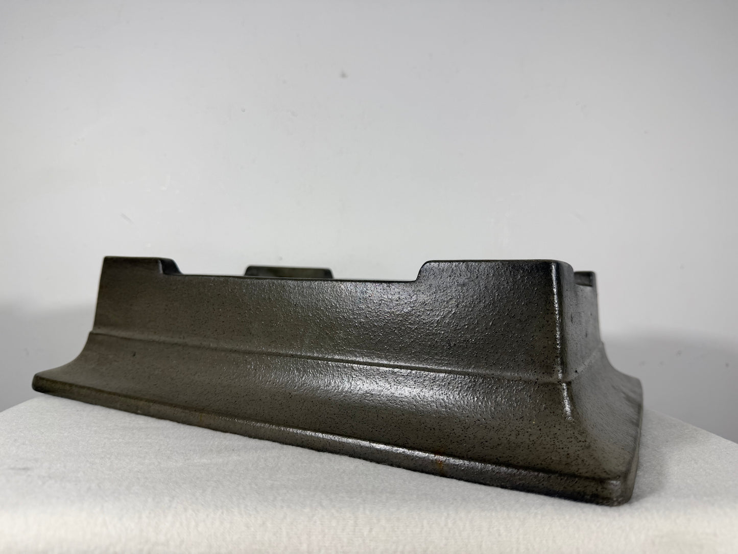 Preowned Japanese Tokoname Unglazed Rectangular Bonsai Pot Seizan - 14.75” By 10.75”