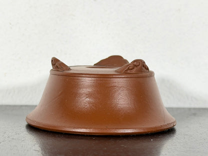 New Japanese Tokoname Unglazed Round Bonsai Pot Bigei - 2.75” By 1.25”