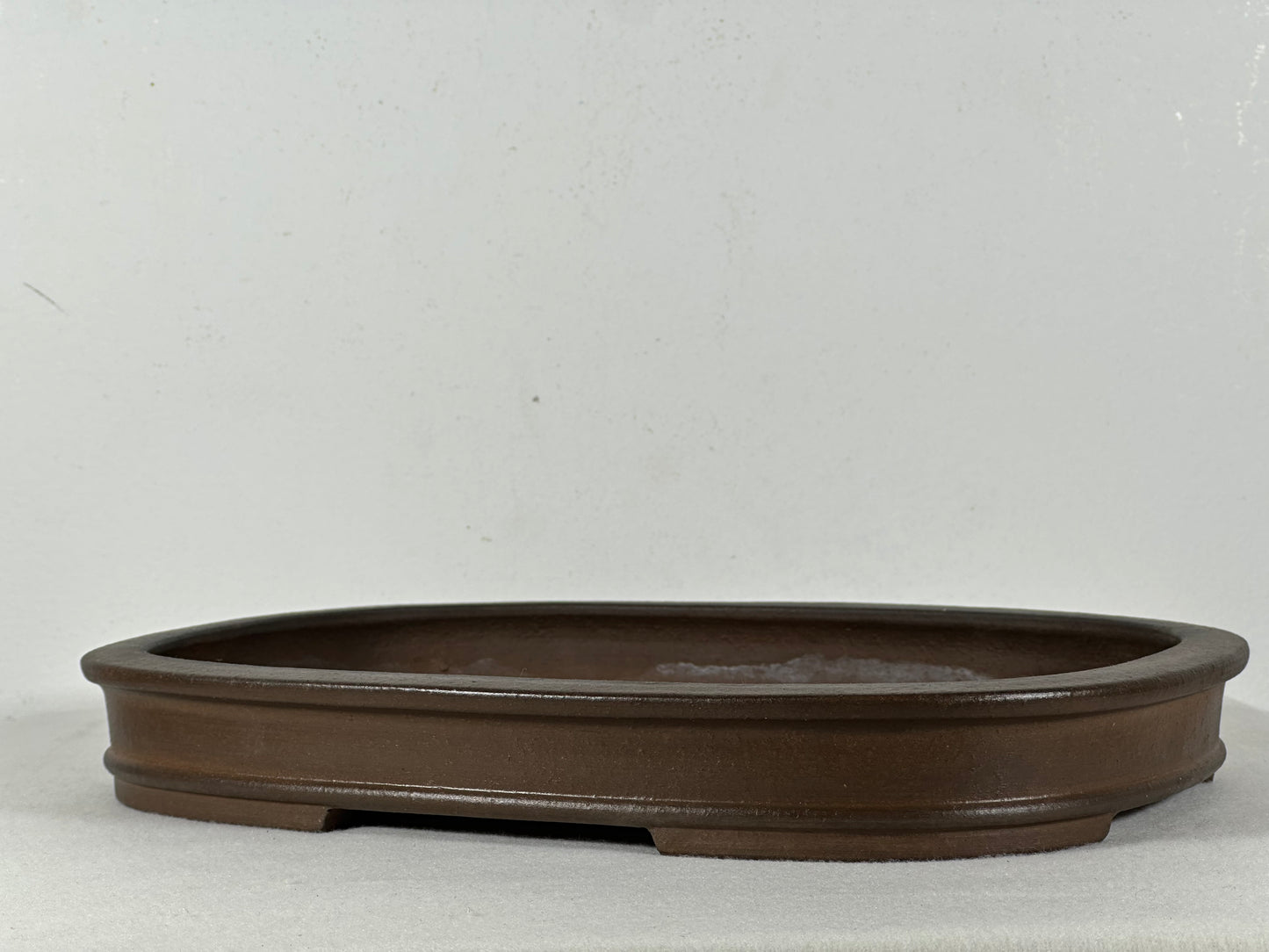 Preowned Japanese Tokoname Unglazed Rectangular Shallow Bonsai Pot Seizan - 12.25” By 9.25”