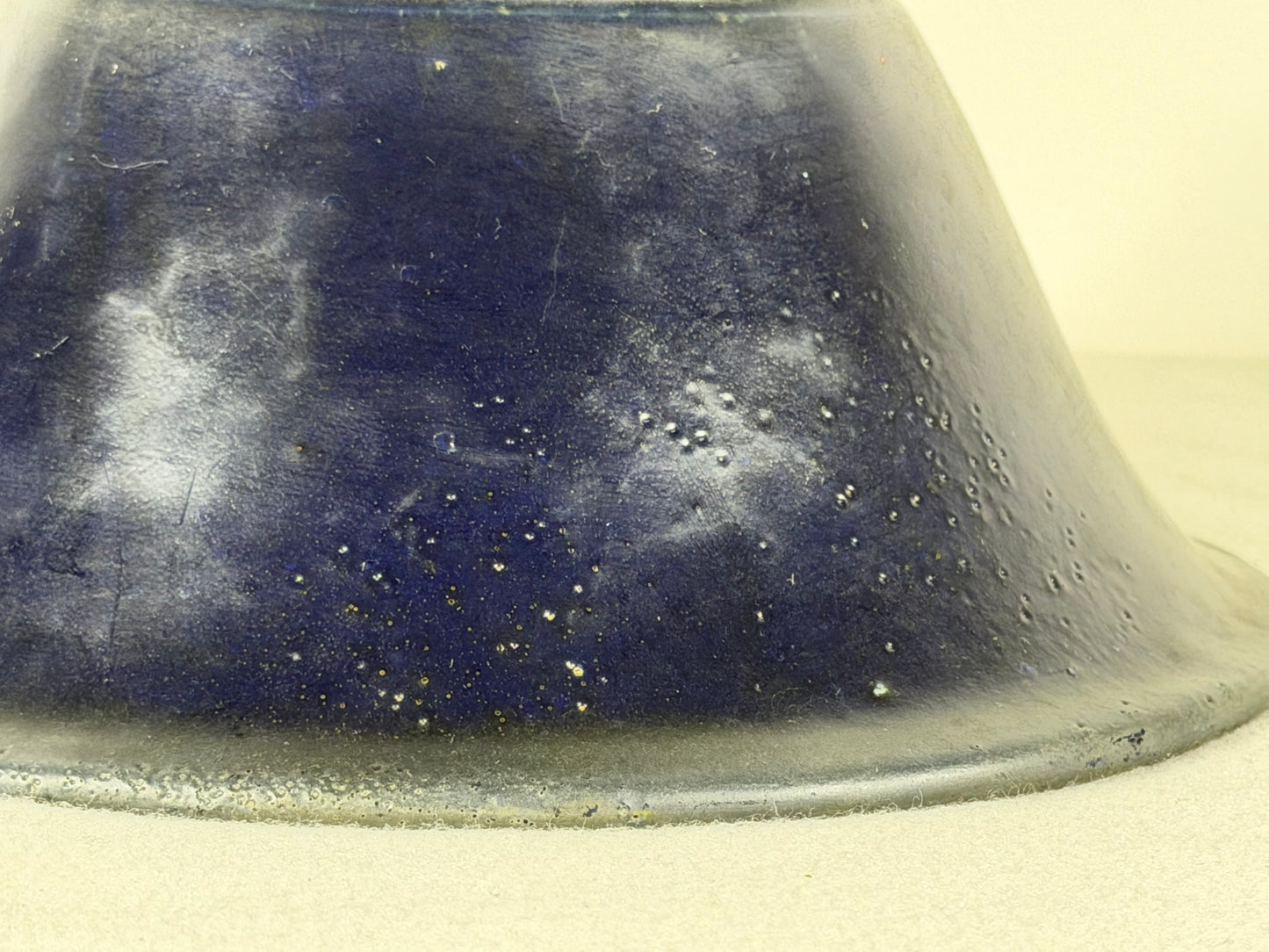 Preowned Japanese Tokoname Glazed Round Bonsai Pot Syuhou Yoshimura - 8.5” By 3.75”