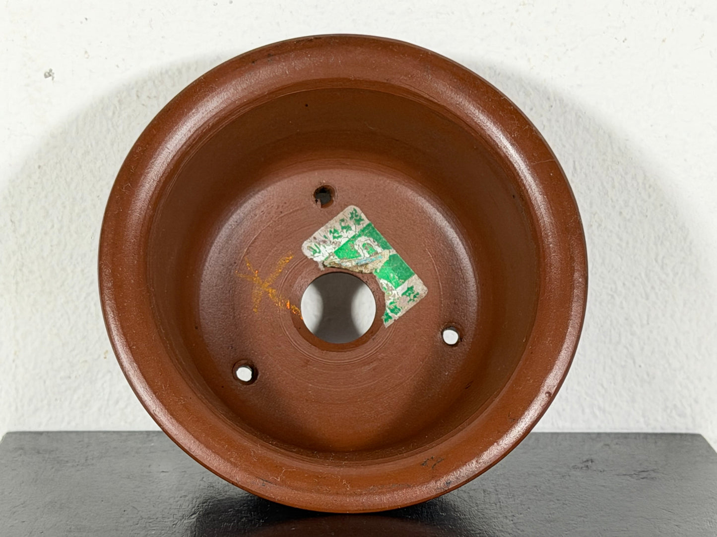 New Japanese Tokoname Unglazed Round Bonsai Pot Bigei - 3.75” By 1.5”