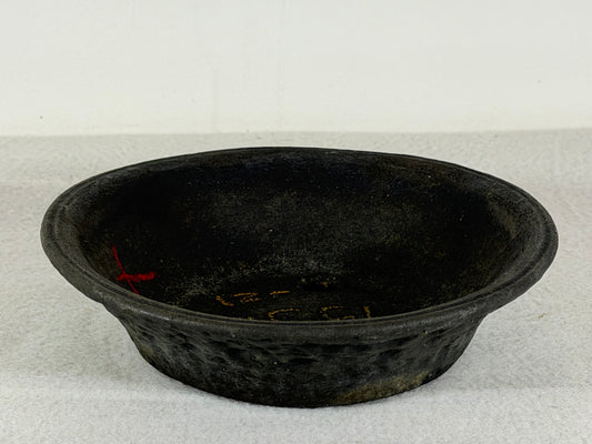 Preowned Japanese Tokoname Unglazed Nanban Style Bonsai Pot Nihei - 6.5” By 1 5/8”