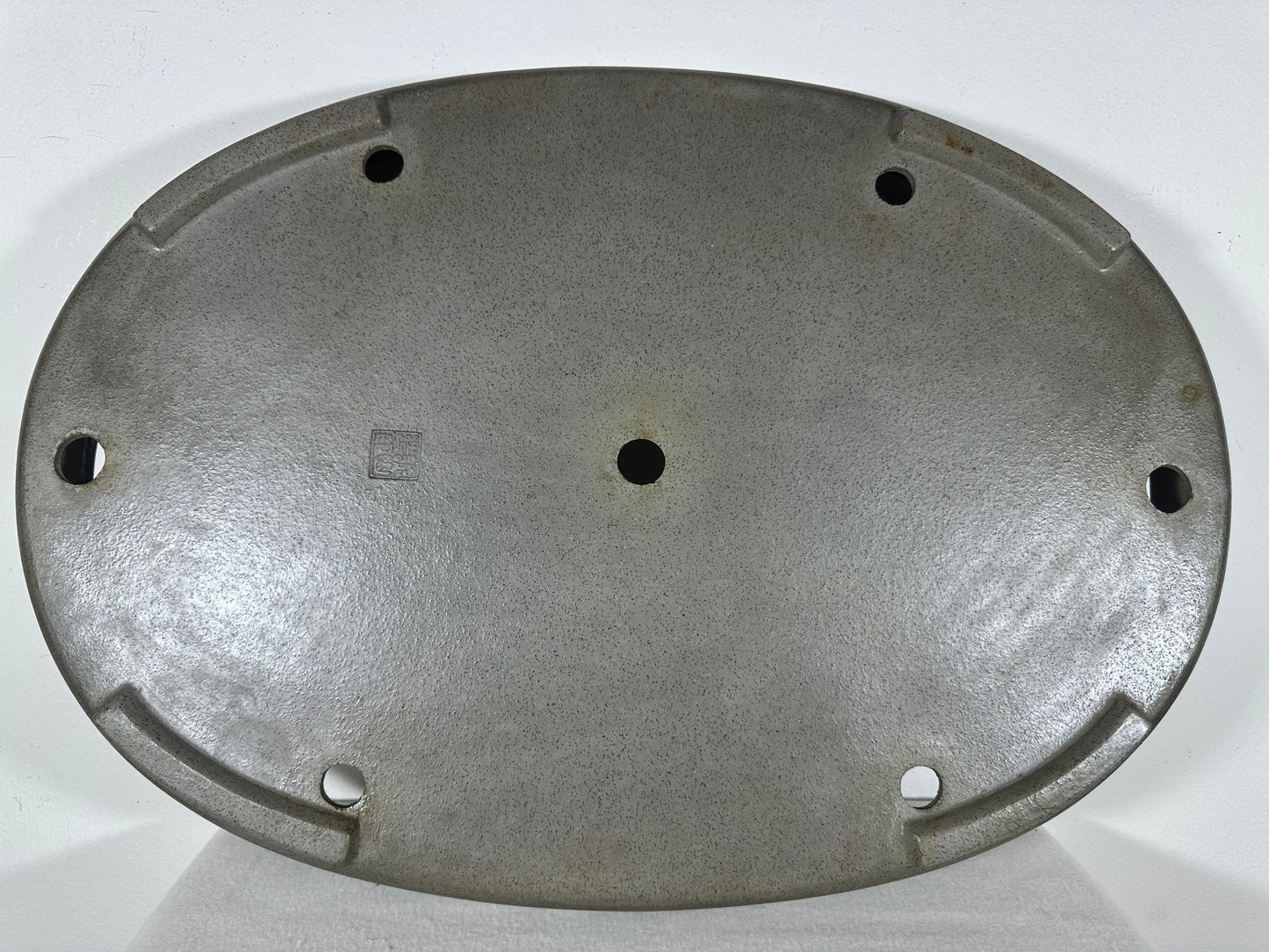 Preowned Japanese Tokoname Unglazed Shallow Oval Bonsai Pot Seizan - 20.5” By 14.5”
