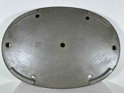 Preowned Japanese Tokoname Unglazed Shallow Oval Bonsai Pot Seizan - 20.5” By 14.5”