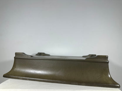 Preowned Japanese Tokoname Unglazed Rectangular Bonsai Pot Seizan - 18.5” By 13.5”