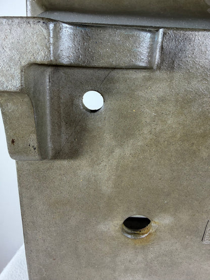 Preowned Japanese Tokoname Unglazed Square Bonsai Pot Gyouzan Nakano - 15.25” By 7.5”