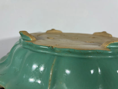Vintage Preowned China Glazed Rinka Style Bonsai Pot - 17.25” By 3 5/8”