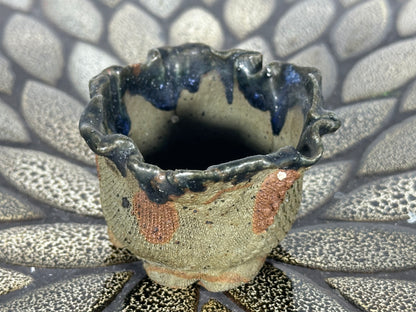 Preowned Japanese Tokoname Unglazed Bonsai Pot - 3” By 2”