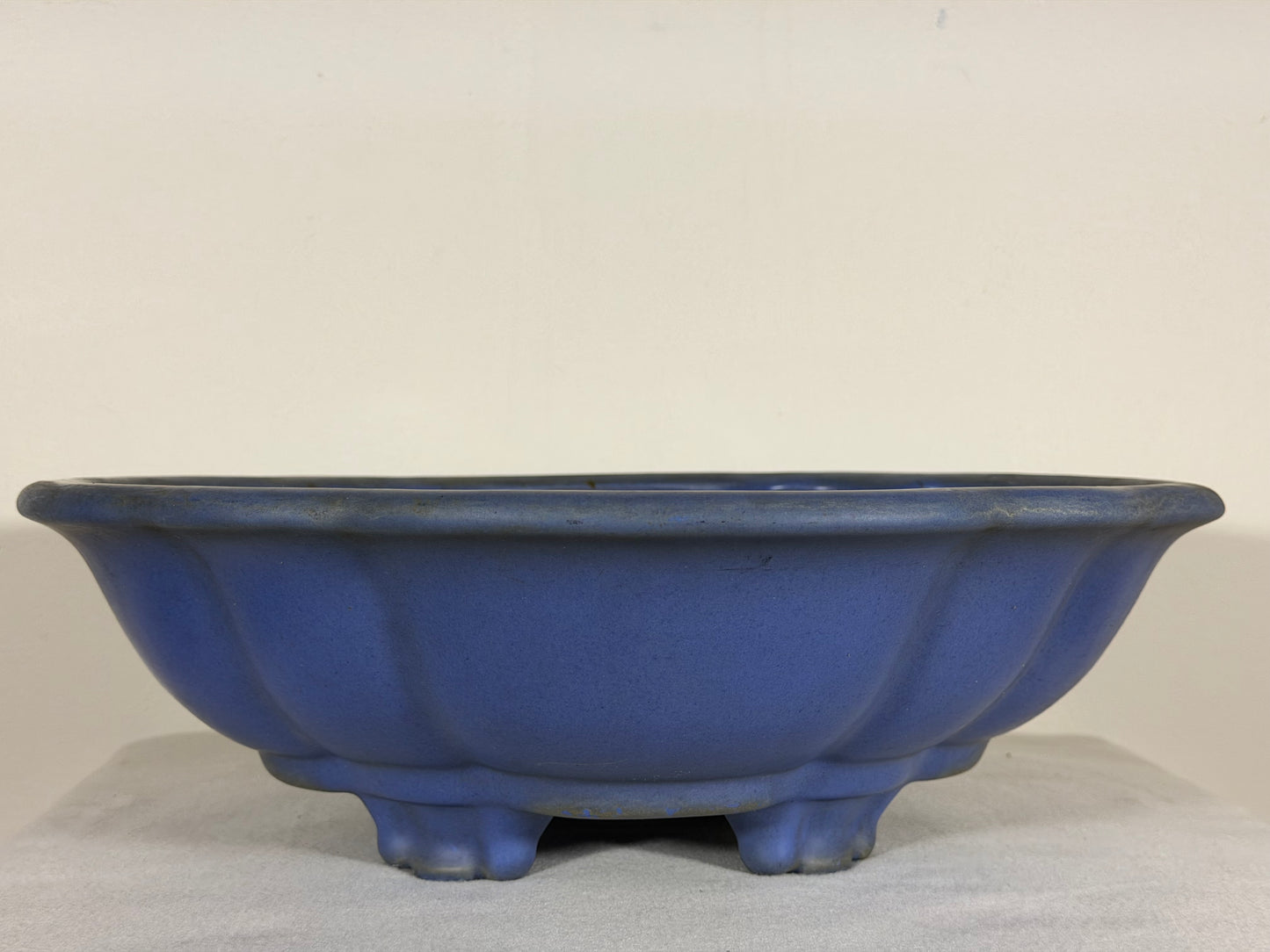 Preowned Japanese Tokoname Mokko Style Bonsai Pot Itikou - 14.75” By 13.5”
