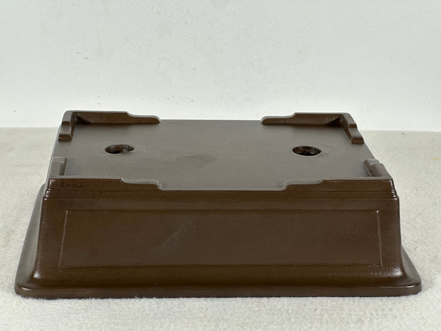 Preowned Japanese Tokoname Unglazed Rectangular Bonsai Pot - 8.75” By 6.25”