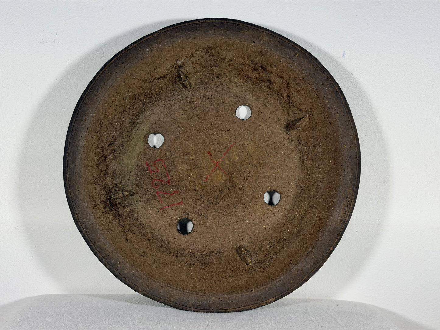 Preowned Japanese Tokoname Unglazed Nanban Style Bonsai Pot - 14” By 2.25”