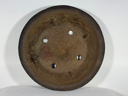 Preowned Japanese Tokoname Unglazed Nanban Style Bonsai Pot - 14” By 2.25”