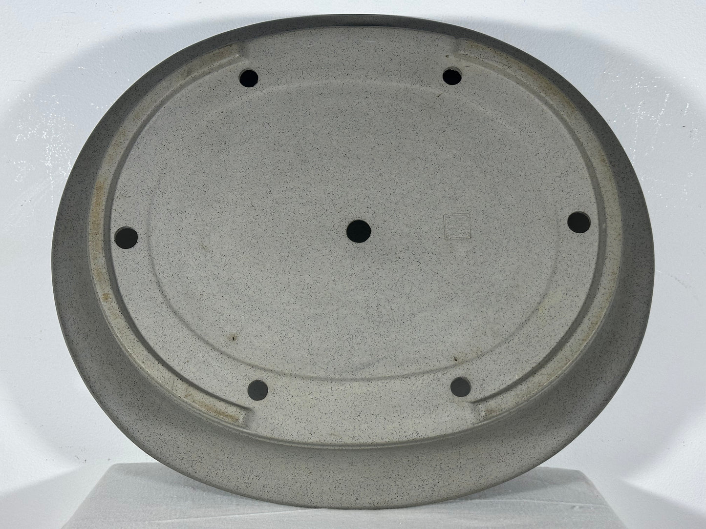 Preowned Japanese Tokoname Unglazed Oval  Bonsai Pot Seizan - 19” By 16”