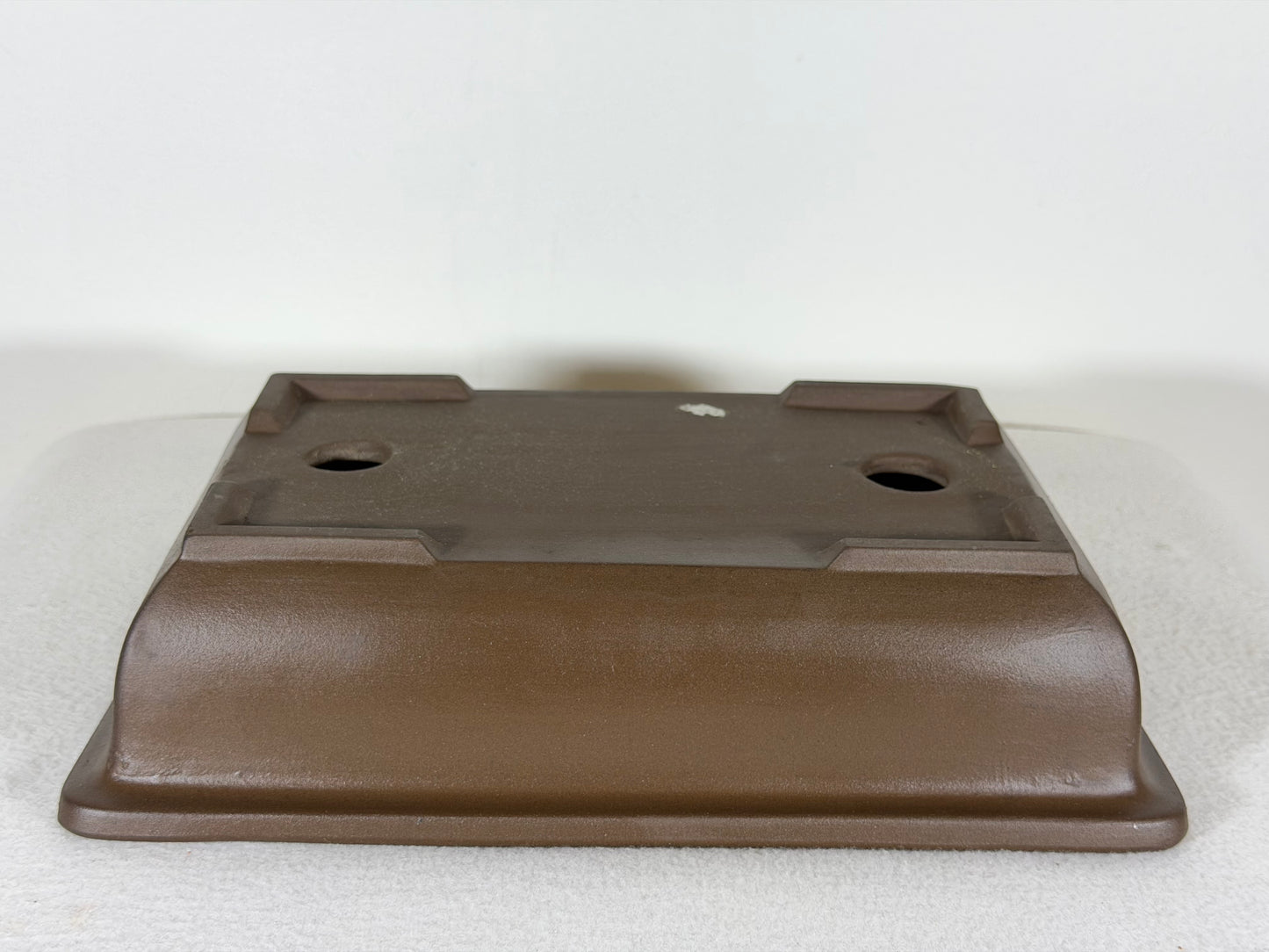 Preowned Japanese Tokoname Unglazed Rectangular Bonsai Pot - 10.5” By 7.25”