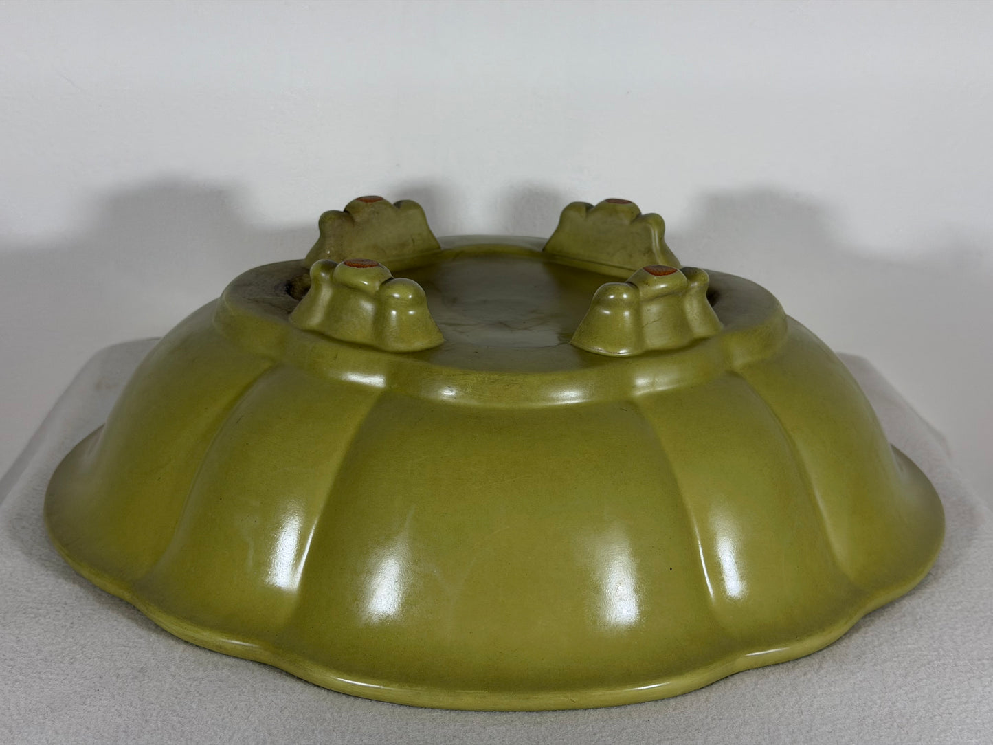 Preowned Japanese Tokoname Mokko Style Bonsai Pot Itikou - 14.75” By 13.5”