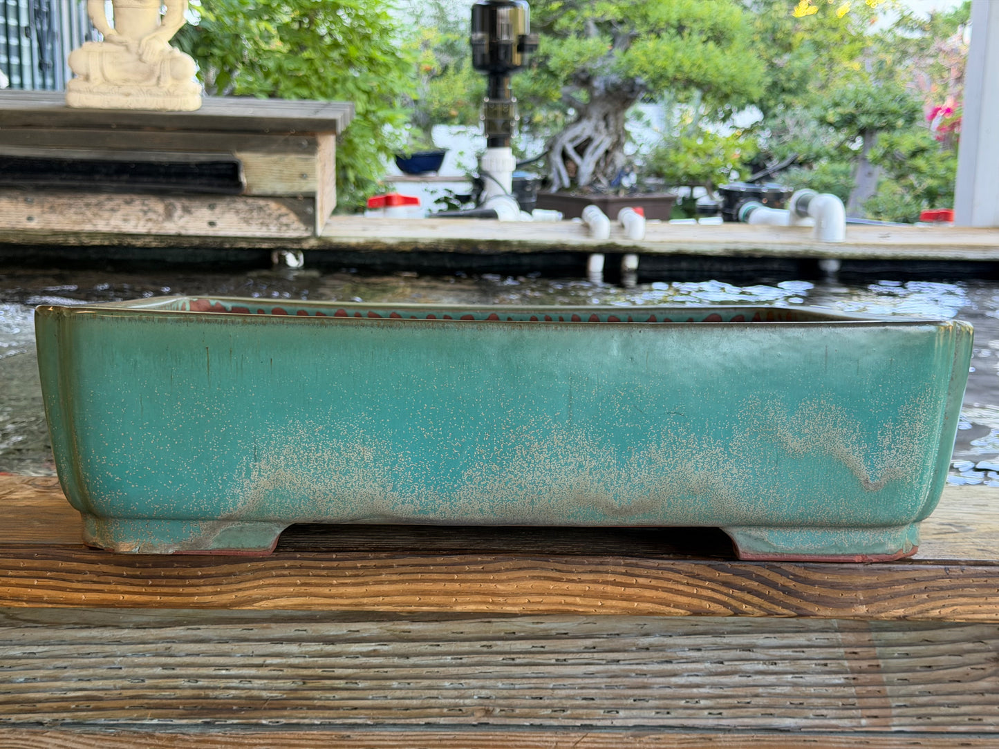 XL Vintage Reihou Exhibition Collection Bonsai Pot – 21.5” By 16”