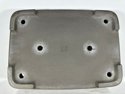 Preowned Japanese Tokoname Unglazed Rectangular Bonsai Pot Seizan - 19.25” By 14”
