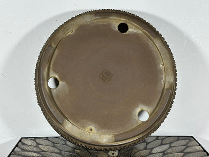 Preowned Japanese Tokoname Round Bonsai Pot Ritukadou - 12” By 2.5”