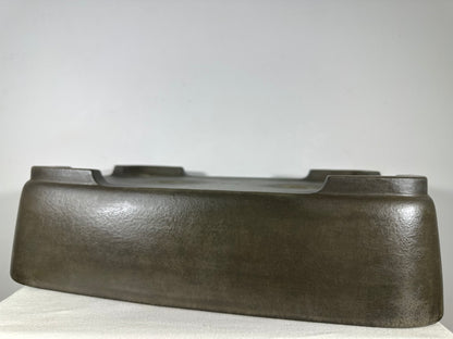 Preowned Japanese Tokoname Unglazed Rectangular Bonsai Pot Seizan - 19” By 13.75”