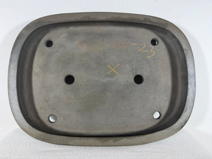 Preowned Japanese Tokoname Unglazed Rectangular Shallow Bonsai Pot Seizan - 15.25” By 11”