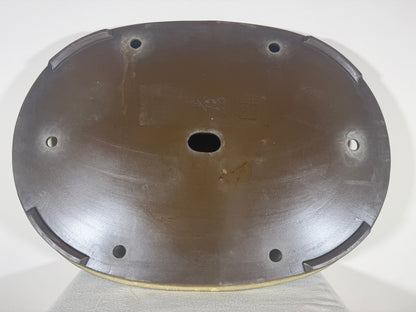 Preowned Japanese Tokoname Glazed Shallow Oval Bonsai Pot Hatutori -  24.5” x 18” x 2.75”