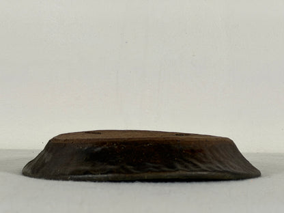 Preowned Japanese Tokoname Glazed Nanban Style Bonsai Pot - 6.5” By 1”