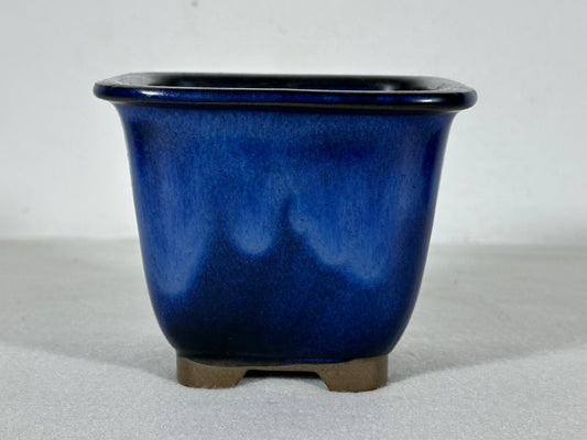 Preowned Japanese Square Cascade Bonsai Pot - 3.75” By 3”