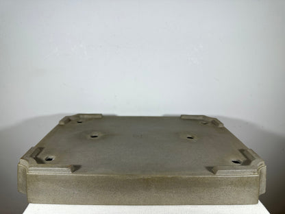Preowned Japanese Tokoname Unglazed Rectangular Shallow Bonsai Pot Seizan - 19” By 13”