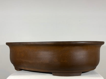 Preowned Japanese Tokoname Rectangular Bonsai Pot Itayama -  22.25” x 17.5” x 6.25”
