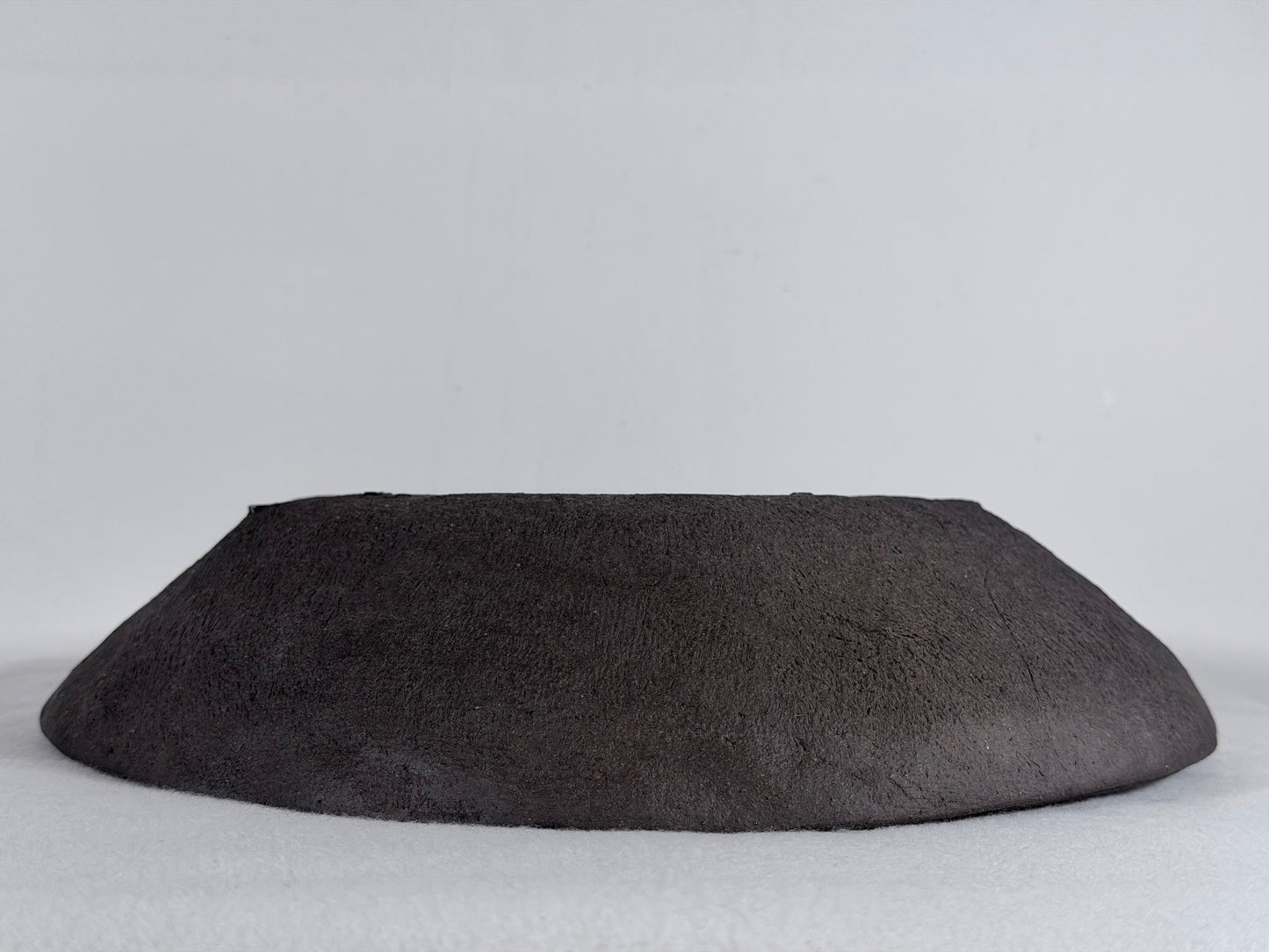 Preowned Japanese Tokoname Unglazed Round Nanban Style Bonsai Pot - 11.5” By 2.35”