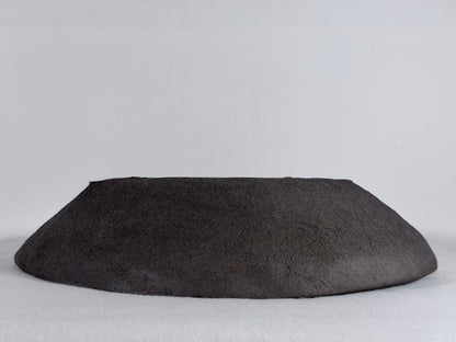 Preowned Japanese Tokoname Unglazed Round Nanban Style Bonsai Pot - 11.5” By 2.35”