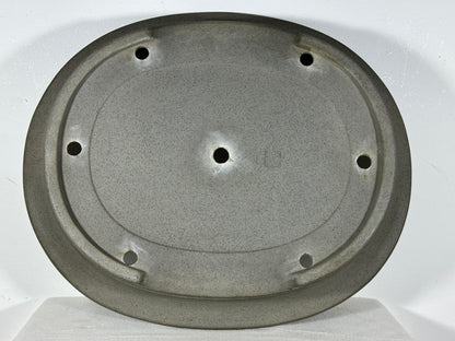 Preowned Japanese Tokoname Unglazed Oval Bonsai Pot Seizan - 17.25” By 14.25”