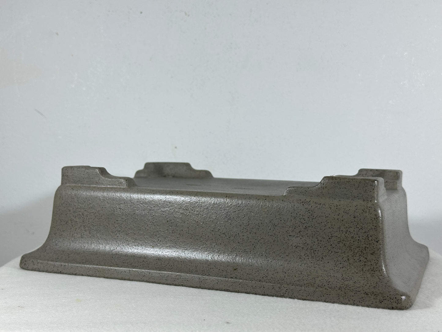 Preowned Japanese Tokoname Unglazed Rectangular Bonsai Pot Seizan - 12.75” By 9.75”