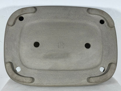 Preowned Japanese Tokoname Unglazed Rectangular Bonsai Pot Seizan - 15.25” By 11”