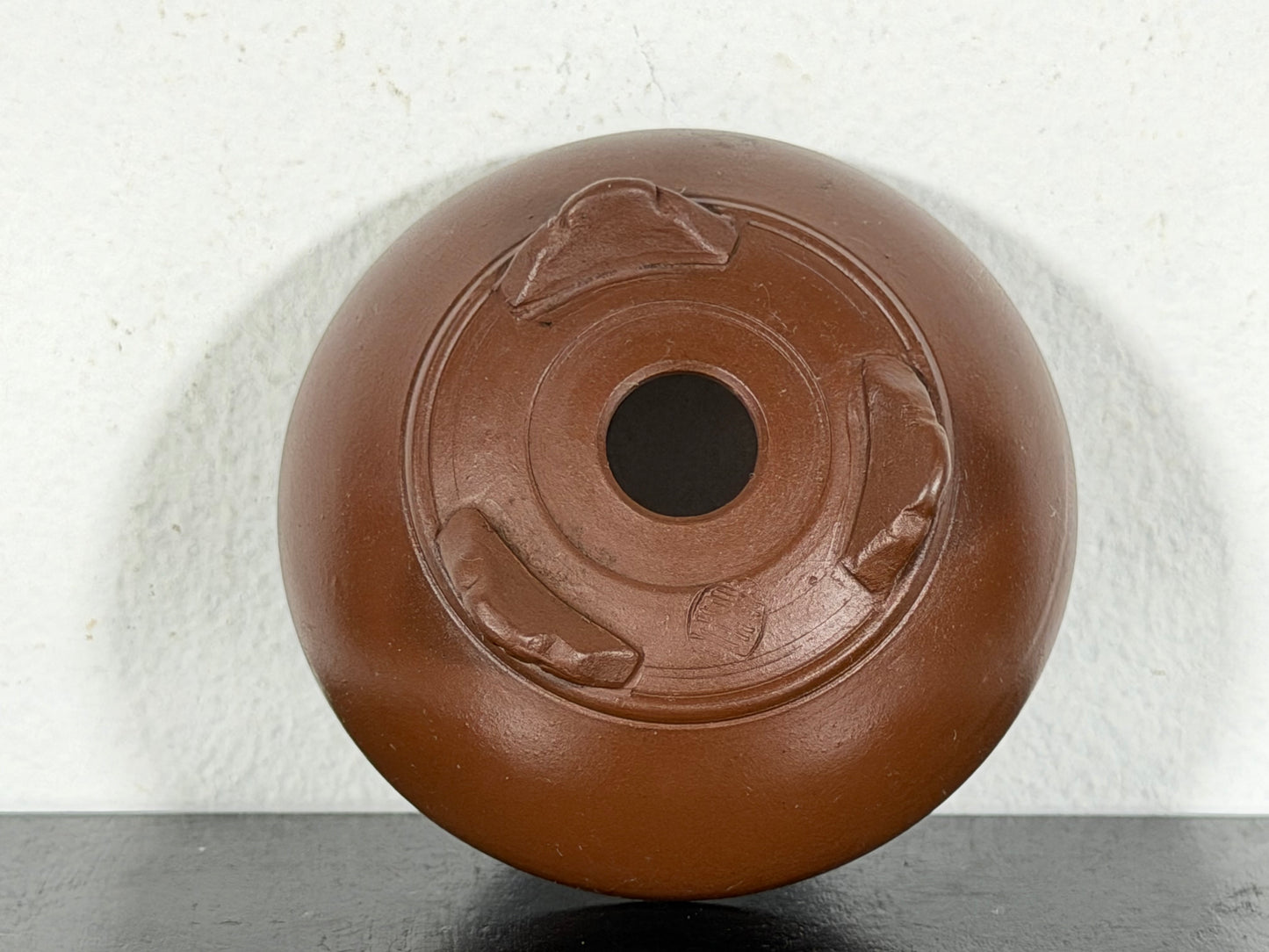 New Japanese Tokoname Unglazed Bag Style Bonsai Pot Bigei - 2.75” By 1 1/8”