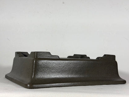 Preowned Japanese Tokoname Unglazed Rectangular Bonsai Pot Seizan - 13” By 9.5”