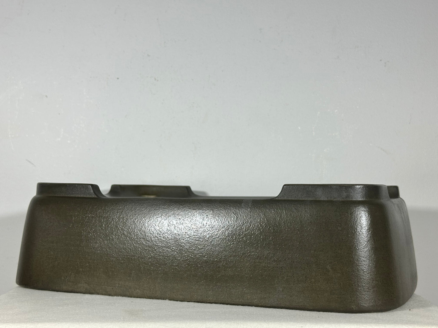 Preowned Japanese Tokoname Unglazed Rectangular Bonsai Pot Seizan - 16.25” By 11.75”
