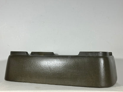 Preowned Japanese Tokoname Unglazed Rectangular Bonsai Pot Seizan - 16.25” By 11.75”