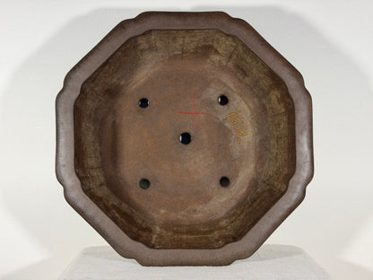 Preowned Japanese Tokoname Unglazed Rinka Style Bonsai Pot Touhou - 18” x 17.25” x 5.75”