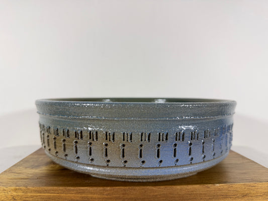 Victor Shelton Glazed Round Bonsai Pot (American-Made) - 8.5” By 2.5”