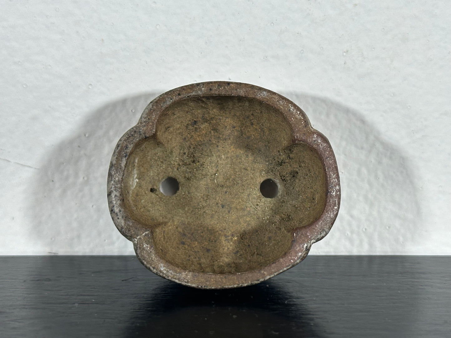 Preowned Vintage Japanese Tokoname Mame Mokko Style Bonsai Pot Motukou - 1.5” By 1 3/8”