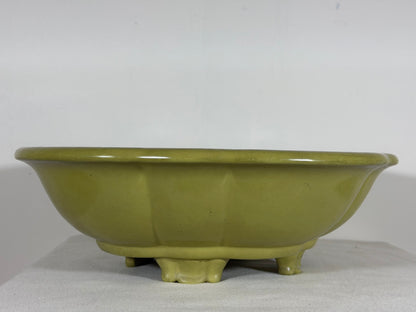 Preowned Japanese Tokoname Mokko Style Bonsai Pot Itikou - 14.75” By 13.5”