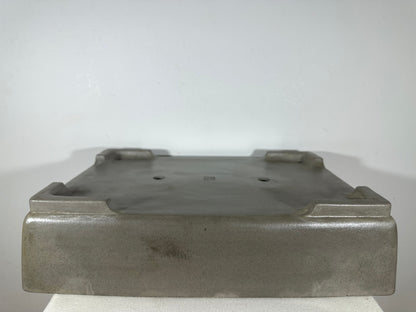 Preowned Japanese Tokoname Unglazed Rectangular Bonsai Pot Seizan - 19.75” By 14”