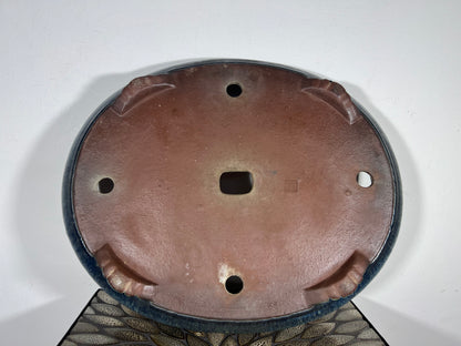 Preowned Japanese Tokoname Bag Style Bonsai Pot Suisyouen - 18.25” By 15”